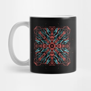 Red and green Mandala Mug